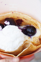 ブルーベリークレープ