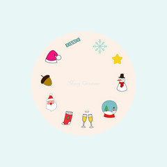 Background or icon about Christmas.