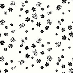 Fashionable pattern in small flowers. Floral seamless background for textiles, fabrics, covers, wallpapers, print, gift wrapping and scrapbooking. Raster copy.