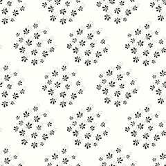 Fashionable pattern in small flowers. Floral seamless background for textiles, fabrics, covers, wallpapers, print, gift wrapping and scrapbooking. Raster copy.