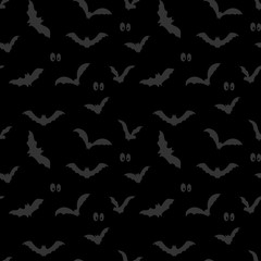 Seamless pattern with Halloween. Background for textiles, fabrics, covers, wallpapers, print, gift wrapping and scrapbooking. Raster copy.