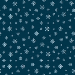 Seamless Christmas pattern. Background snowflake for textiles, fabrics, cotton fabric, covers, wallpaper, print, gift wrapping, postcard, scrapbooking. Raster copy.