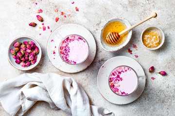 Pink Moon Milk for a better sleep, midnight relaxing drink