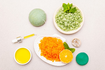 Healthy self-care. Minimalist organic lifestyle. Comfort and natural pharmacy