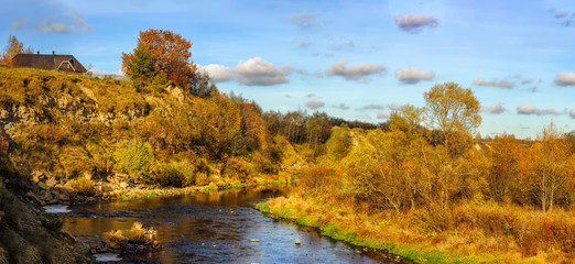 Tosna river in the Leningrad region