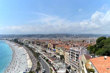 Obraz premium city seaside beach in summer