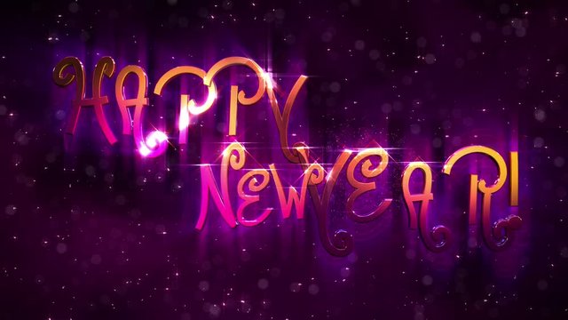Happy New Year loopable background