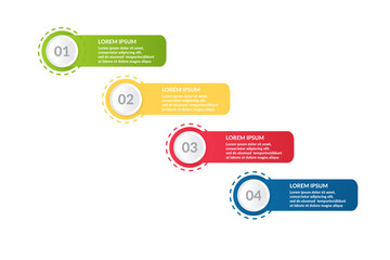 step infographic or process infographic design . business infographic concept for presentations, banner, workflow layout, process diagram, flow chart and how it work