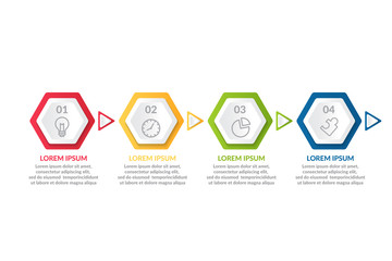 step infographic or process infographic design . business infographic concept for presentations, banner, workflow layout, process diagram, flow chart and how it work
