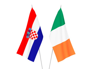 Croatia and Ireland flags