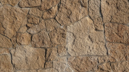 Background, rubble stone, fir, tree, ancient stones, ancient wall, granite stone
