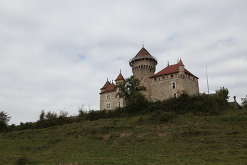 Fototapeta na wymiar France, Lovagny, Montrottier Castle