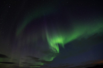 Obraz na płótnie Canvas Northern lights in north Iceland