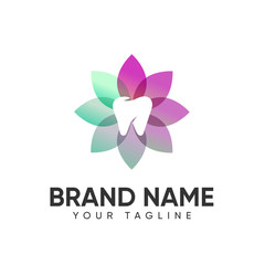 Dental Logo Design Full Color Template For Company