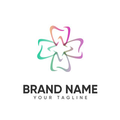 Dental Logo Design Full Color Template For Company
