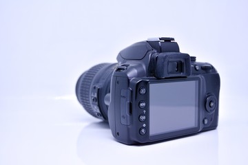 Digital camera with lens