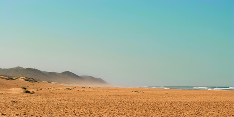 Fototapeta na wymiar Sandy beach in South Africa
