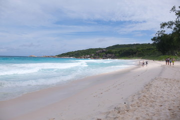 Fototapeta na wymiar Beautiful Seycheles beach