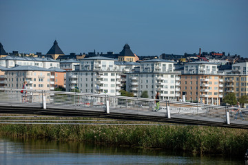 Fototapeta premium house hammarby sjöstad stockholm sweden