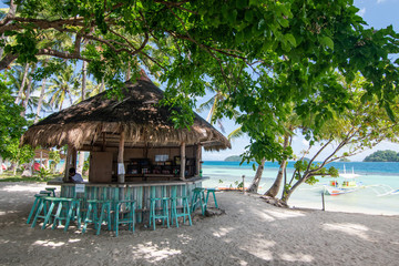 Island hopping stop on German island - Palawan, Philippines