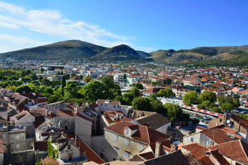 stare miasto Trogir w Chorwacji, panorama - obrazy, fototapety, plakaty