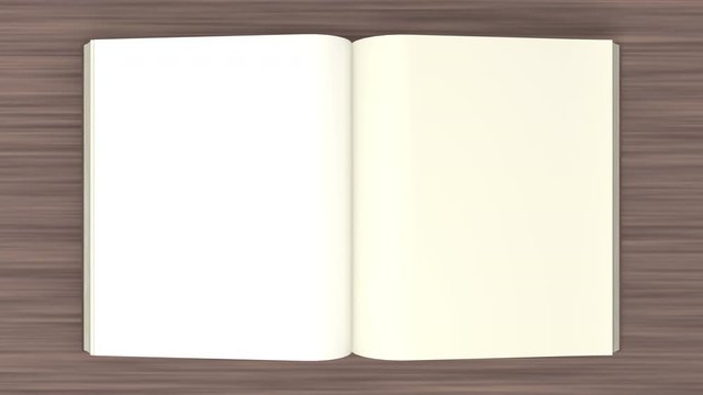 本が開くアニメーション