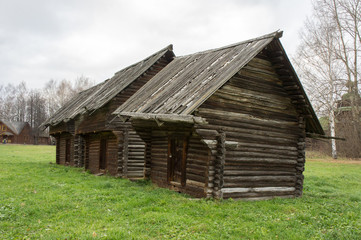 Barns (granary, warehouse, storehouse). Kostroma region. The end of the 19th century.