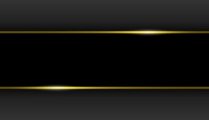 Obraz premium Dark black background, gold, vector.