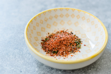 Organic Red Spicy Korean Gochugaru Spice with Thyme and Sea Salt.