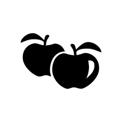 apple icon vector flat design