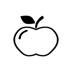 apple icon vector flat design