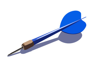 dart realistic vector illustration isolated