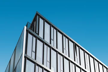 modern office building facade, commercial real estate exterior, © hanohiki