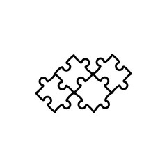 puzzle icon vector flat design