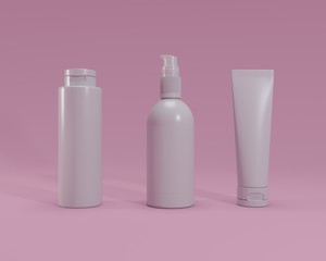 Cosmetics bottles