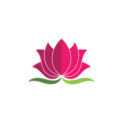 Beauty Vector Lotus flowers design logo Template