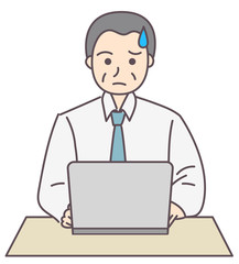 男性　パソコン　ビジネス