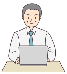 男性　パソコン　ビジネス