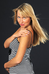 Fototapeta premium Portrait of a beautiful charming attractive woman