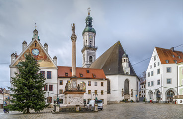 Obraz premium Parish Church of St. George, Freising, Germany