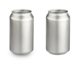 metal aluminum beverage drink can isolated on white background clipping path. photography - obrazy, fototapety, plakaty