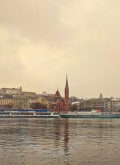 Fototapeta na wymiar view of city of Budapest