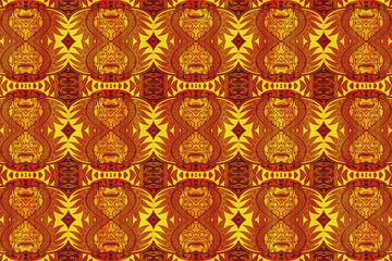 Textured fabric, orange and yellow colors