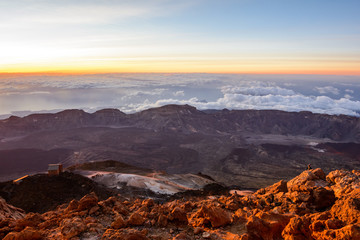 Teide volcano at sunrise in Tenerife, Canary island, Spain