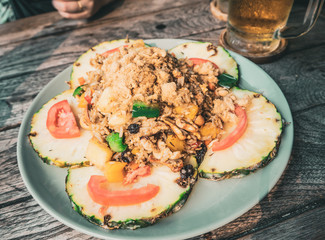 I ate wonderful Thai food.