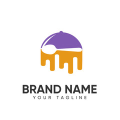 food & drink logo design vector template