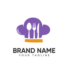 food & drink logo design vector template