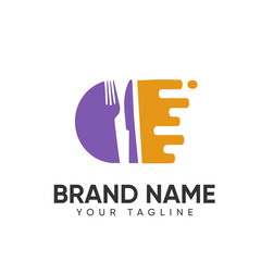 food & drink logo design vector template