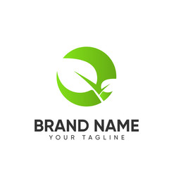 Leaf Logo Design Concept Template Full Color For Company