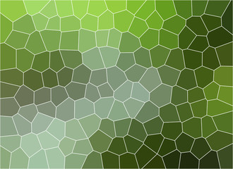 Abstract Green Broken Stained Glass Background Effect in Illustration Texture Design